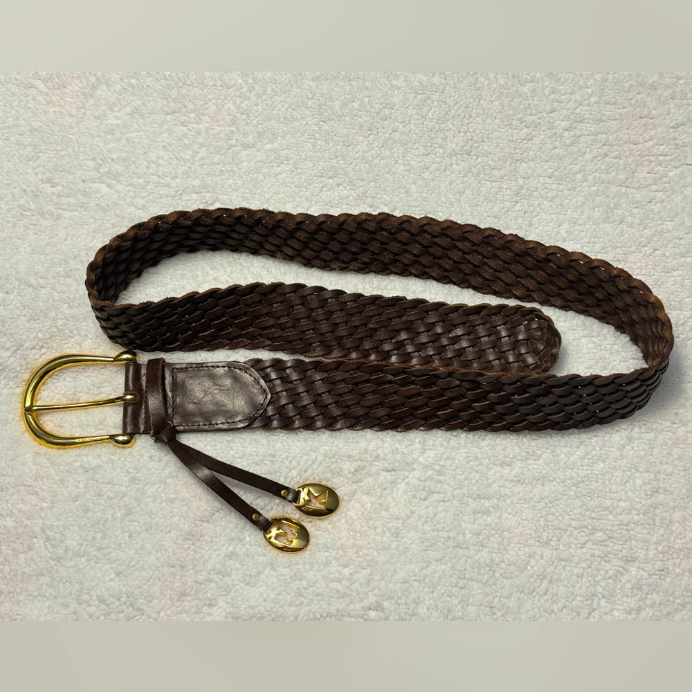 Michael Kors women’s braided leather belt